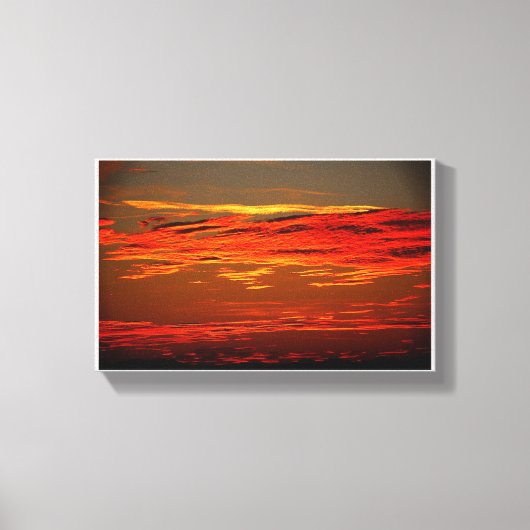 Sunset Landescape Canvas Afdruk (Voorkant)