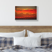 Sunset Landescape Canvas Afdruk (Insitu (Slaapkamer))