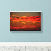 Sunset Landescape Canvas Afdruk (Insitu (Houten vloer))