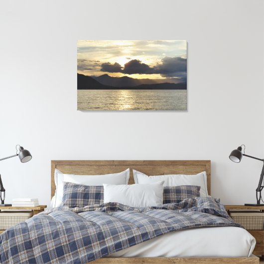 Sunset Landscape Canvas — Afdrukken (Insitu (Slaapkamer))