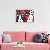 Sunset Landscape Canvas – Vibrant Home & Office Wa (Insitu (Woonkamer))