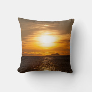Sunset Landscape Foto Kussen