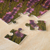 Sunset Lavender Field Jigsaw Puzzle Legpuzzel (Zijkant)