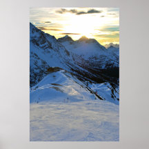 Sunset Lech am Arlberg Austria Foto