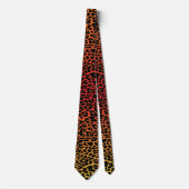 Sunset Leopard Skin Print Stropdas (Voorkant)