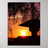 Sunset Light Silhouette Poster (Voorkant)