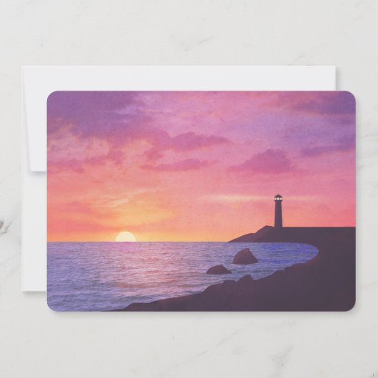 Sunset Lighthouse Celebration of Life Funeral (Achterkant)