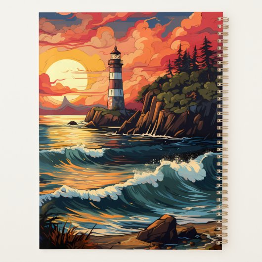 Sunset Lighthouse Planner (Achterkant)
