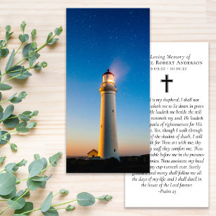 Sunset Lighthouse Prayer Memorial Bladwijzer