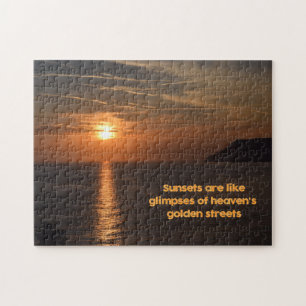 Sunset like a Glimpse of Heaven - 11 x 14 inch Legpuzzel