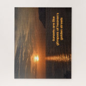 Sunset like a Glimpse of Heaven - 11 x 14 inch Legpuzzel (Verticaal)