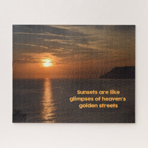 Sunset like a Glimpse of Heaven - 11 x 14 inch Legpuzzel