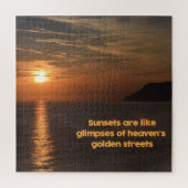 Sunset like a Glimpse of Heaven - 20 x 20 inch Legpuzzel (Verticaal)