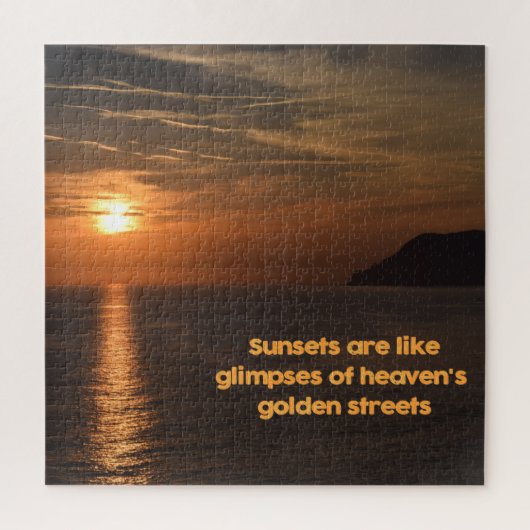 Sunset like a Glimpse of Heaven - 20 x 20 inch Legpuzzel (Verticaal)