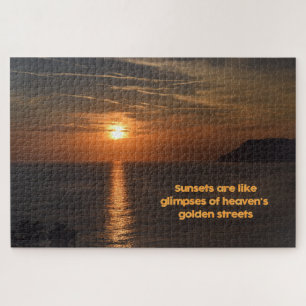 Sunset like a Glimpse of Heaven - 20 x 30 inch Legpuzzel