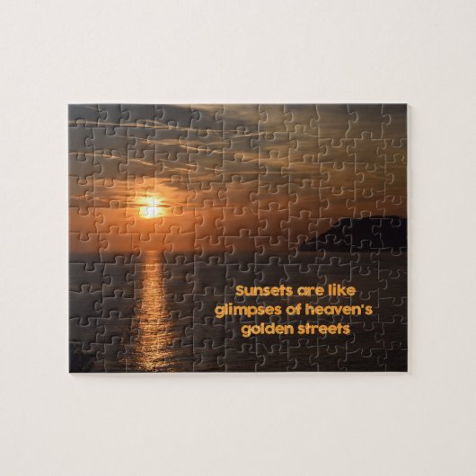 Sunset like a Glimpse of Heaven - 8 x 10 inch Legpuzzel (Horizontaal)
