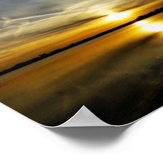 Sunset like Liquid Gold Poster (Hoek)