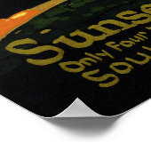 Sunset Limited Travel South Pacific Railway Poster (Hoek)