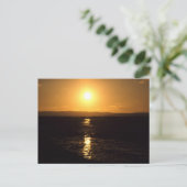 Sunset, Lindisfarne, Engeland - Briefkaart (Staand voorkant)