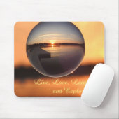 Sunset Live Laugh Love Crystal Ball Muismat (Met muis)