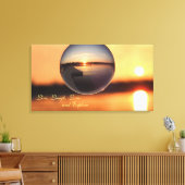 Sunset Live Love Laugh Exken Inspirerend Canvas Afdruk (Insitu (Woonkamer))