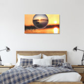 Sunset Live Love Laugh Exken Inspirerend Canvas Afdruk (Insitu (Slaapkamer))