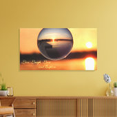 Sunset Live Love Laugh Exken Inspirerend Canvas Afdruk (Insitu (Woonkamer))