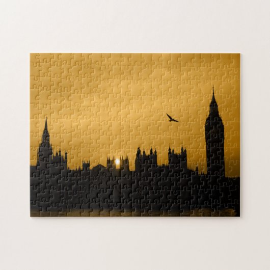 Sunset - London - Big Ben - 11x14 - 252 pcs. Legpuzzel (Horizontaal)