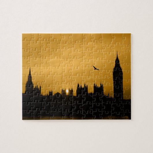 Sunset - London - Big Ben - 8x10 - 110 pcs. Legpuzzel (Horizontaal)