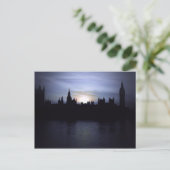Sunset - London - Parliament - Big Ben Briefkaart (Staand voorkant)