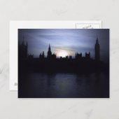 Sunset - London - Parliament - Big Ben Briefkaart (Voorkant / Achterkant)