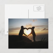 Sunset Love Briefkaart (Voorkant / Achterkant)