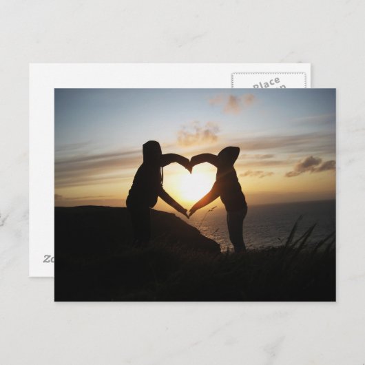 Sunset Love Briefkaart (Voorkant / Achterkant)