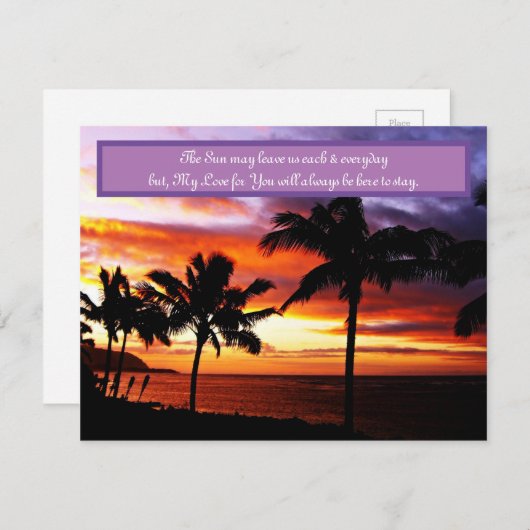 Sunset Love notes (Voorkant / Achterkant)