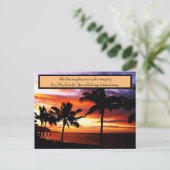 Sunset Love notes Briefkaart (Staand voorkant)