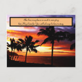 Sunset Love notes Briefkaart (Voorkant)