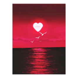 Sunset Love - Romantic - Add Jouw tekst / Photo Foto Afdruk