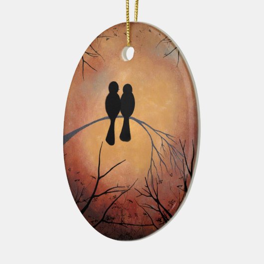 Sunset Lovebird Ornament (Links)