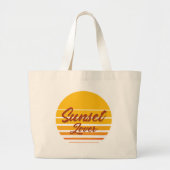 Sunset Lover Grote Tote Bag (Voorkant)