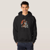 Sunset Lover Kitten Traditioneel Japans A Hoodie (Voorkant volledig)