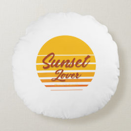"Sunset Lover" Rond Kussen