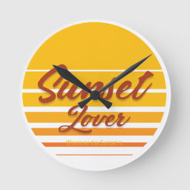 "Sunset Lover" Ronde Klok
