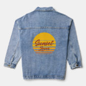 "Sunset Lover" T-shirt Denim Jacket (Achterkant)