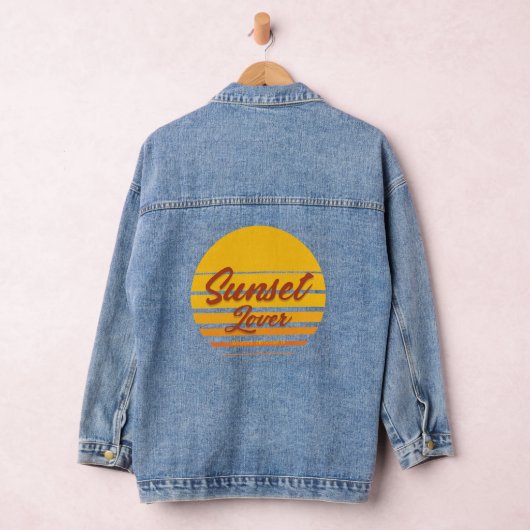 "Sunset Lover" T-shirt Denim Jacket (Hangar)