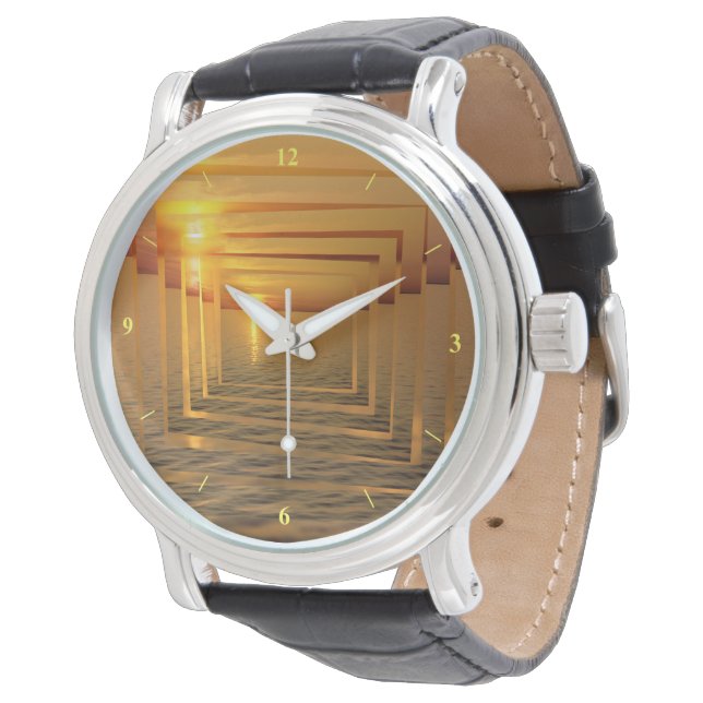 Sunset Madness Horloge (Gekanteld)