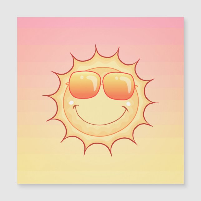 Sunset Magnet-Kaart (Voorkant)