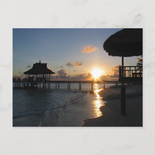 Sunset Maldives Briefkaart (Voorkant)