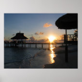 Sunset Maldives Poster (Voorkant)