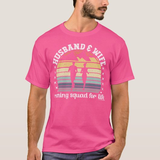 Sunset Man Vrouw Running Squad T-shirt (Voorkant)