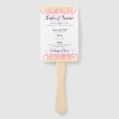 Sunset Mandala Order of Service Fan Handwaaier (Voorkant)